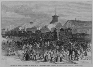 Riots Prints: Blockade of engines at Martinsburg
