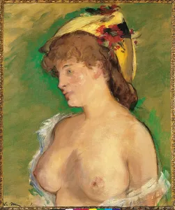 Confidence Prints: Blond Woman with Bare Breasts, by Edouard Manet