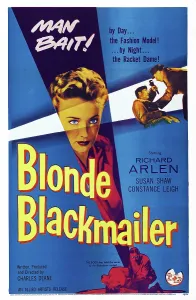 1955 Movies Prints: BLONDE BLACKMAILER, (aka STOLEN TIME), US poster art, Susan Shaw (center), 1955