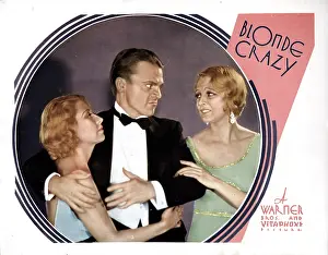 Francis Prints: BLONDE CRAZY, from left, Joan Blondell, James Cagney, Noel Francis, 1931
