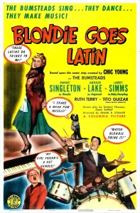 Penny Prints: BLONDIE GOES LATIN, US poster, top left: Penny Singleton
