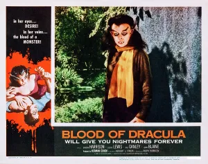 3hp Ec Prints: BLOOD OF DRACULA, US lobbycard, Sandra Harrison, 1957