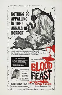 Connie Prints: BLOOD FEAST, US poster art, Connie Mason, 1963