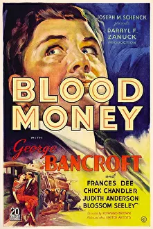 Bancroft Prints: BLOOD MONEY, George Bancroft, 1933