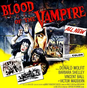 Shelley Prints: BLOOD OF THE VAMPIRE, from left: Barbara Shelley