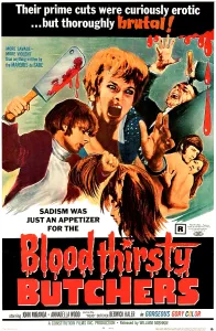 2008 Prints: BLOODTHIRSTY BUTCHERS, (aka THE HEADLESS EYES), US poster art, 1970 (US release, 1971)