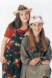 Straw Hat Prints: BLOSSOM, from left: Jenna Von Oy, Mayim Bialik, 1990-1995