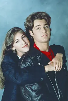 Leather Jacket Prints: BLOSSOM, from left: Mayim Bialik, Joey Lawrence, (1993), 1990-95