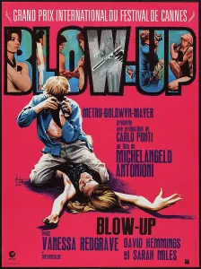 February Prints: BLOWUP (aka BLOW-UP, aka BLOW UP), Vanessa Redgrave, David Hemmings, 1966. French poster