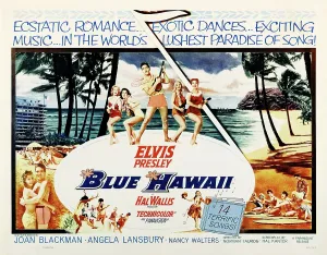 Palm Tree Prints: BLUE HAWAII, top center and lower second from left: Elvis Presley, 1961