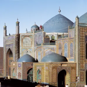 Afghan Prints: Blue Mosque or Hazrat Tomb. s.XV