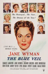Blondell Prints: THE BLUE VEIL, US poster art, clockwise from left: Richard Carlson