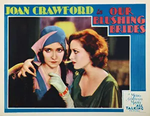 Friends Prints: OUR BLUSHING BRIDES, US lobbycard, from left: Dorothy Sebastian, Joan Crawford, 1930