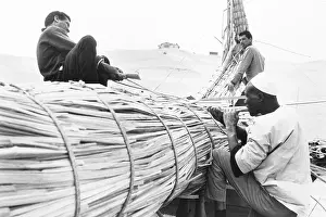 Traditional Prints: Boat builders from Lake Chad used papyrus reed from Lake Tana in Ethiopia