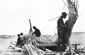 Traditional Prints: Boat builders from Lake Chad used papyrus reeds from Lake Tana in Ethiopia