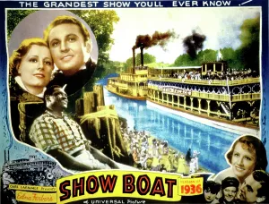Allan Prints: SHOW BOAT, Irene Dunne, Allan Jones, Paul Robeson, 1936, poster