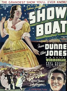 SHOW BOAT, Irene Dunne, Allan Jones, Poster Art, 1936
