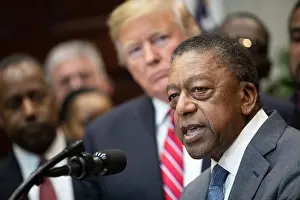 Speaking Prints: Bob Johnson, speaks at the ceremony establishing the White House Opportunity and Revitalization Council
