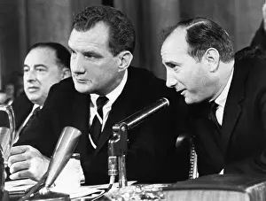 Candid Group Portrait Prints: Bobby Baker (right), close Lyndon Johnson advisor