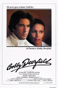Keller Prints: BOBBY DEERFIELD, US poster, from left: Al Pacino, Marthe Keller, 1977
