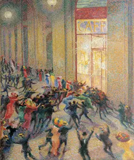 Image Not Found Prints: Boccioni Umberto, A Fight in the Arcade