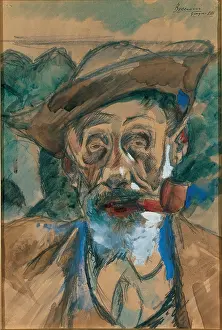 Confidence Prints: Boccioni Umberto, Man with a Pipe