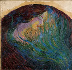 Female Figure Prints: Boccioni Umberto, Woman's Head