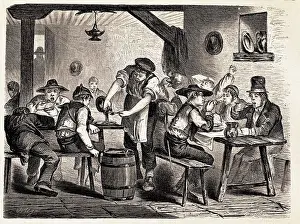 Wine Producing Prints: Un bodegon de Madrid a las doce del dia
