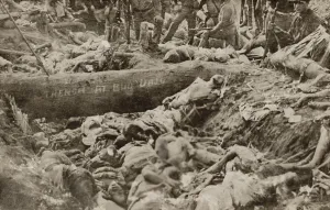 Massacre Prints: Bodies of dead Filipino Muslims killed at the First Battle of Bud Dajo during the Moro Rebellion