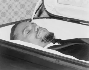 Black Power Prints: The body of Malcolm X, slain Negro nationalist leader