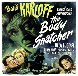 Jbp11fb18 Prints: THE BODY SNATCHER, Boris Karloff (top), Sharyn Moffett (bottom, right), 1945