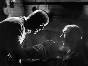 Showing Prints: THE BODY SNATCHER, from left: Boris Karloff, Bela Lugosi, 1945