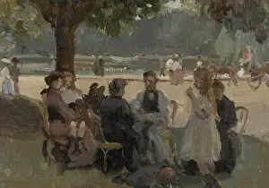 Genre Art Prints: In the Bois de Boulogne Near Paris