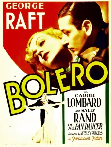 Raft Prints: BOLERO, top from left: Carole Lombard, George Raft on midget window card, 1934