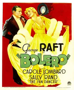 Raft Prints: BOLERO, from left: George Raft, Carole Lombard on window card, 1934