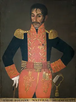 Military Dress Prints: BOLIVAR, Simon (1783-1830). Venezuelan military man and politician hero of the Spanish-American independence