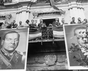 Bolivia Prints: Bolivian political celebration