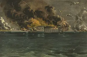Shelling Prints: Bombardment of Fort Sumter, Charleston Harbor, on the 12th & 13th of April, 1861