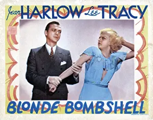 Harlow Prints: BOMBSHELL, (aka BLONDE BOMBSHELL), from left, Lee Tracy, Jean Harlow, 1933