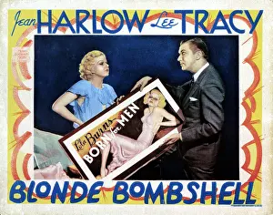 Harlow Prints: BOMBSHELL, (aka BLONDE BOMBSHELL), from left, Jean Harlow, Lee Tracy, 1933