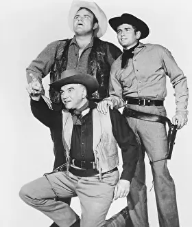1950s Tv Prints: BONANZA, clockwise from bottom: Lorne Greene