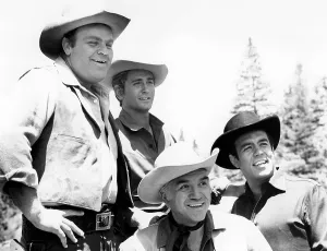 Roberts Prints: BONANZA, from left: Dan Blocker