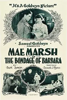 Matt Prints: THE BONDAGE OF BARBARA, US poster, top from left: Matt Moore, Mae Marsh, 1919