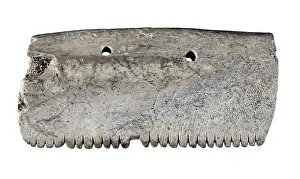 Osona Prints: Bone comb. Neolithic art. Decorative Arts