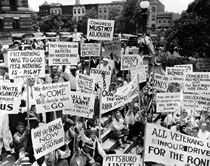Jobless Prints: Bonus Army protest at the Library of Congress