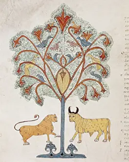 Bull Prints: Book of Daniel. 10th c. Dreaming of the Nebuchadnezzar's tree