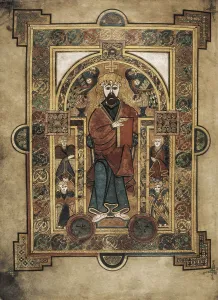 Irishman Prints: Book of Kells. 8th-9th c. Saint Matthews