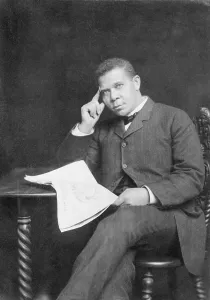 Booker T Prints: Booker T. Washington (1856-1915), African American educator and leader. Ca. 1900