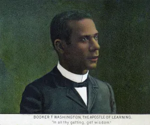 Images Dated 16th December 2008: Booker T. Washington, detail of the print