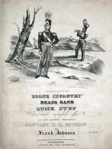 Sheet Music Prints: Boone Infantry Brass Band Quick Step